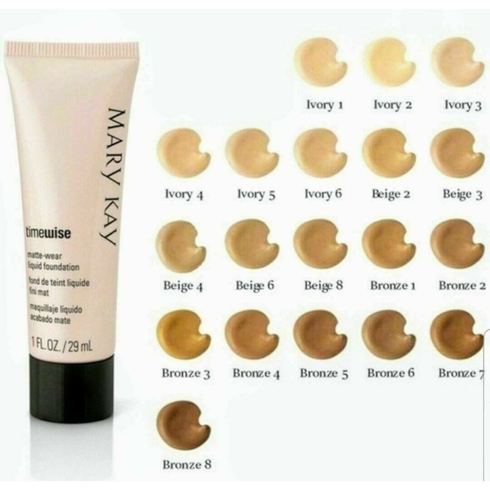 Mary Kay Matte‎ Wear Liquid Foundation - Ivory 6 - 038755